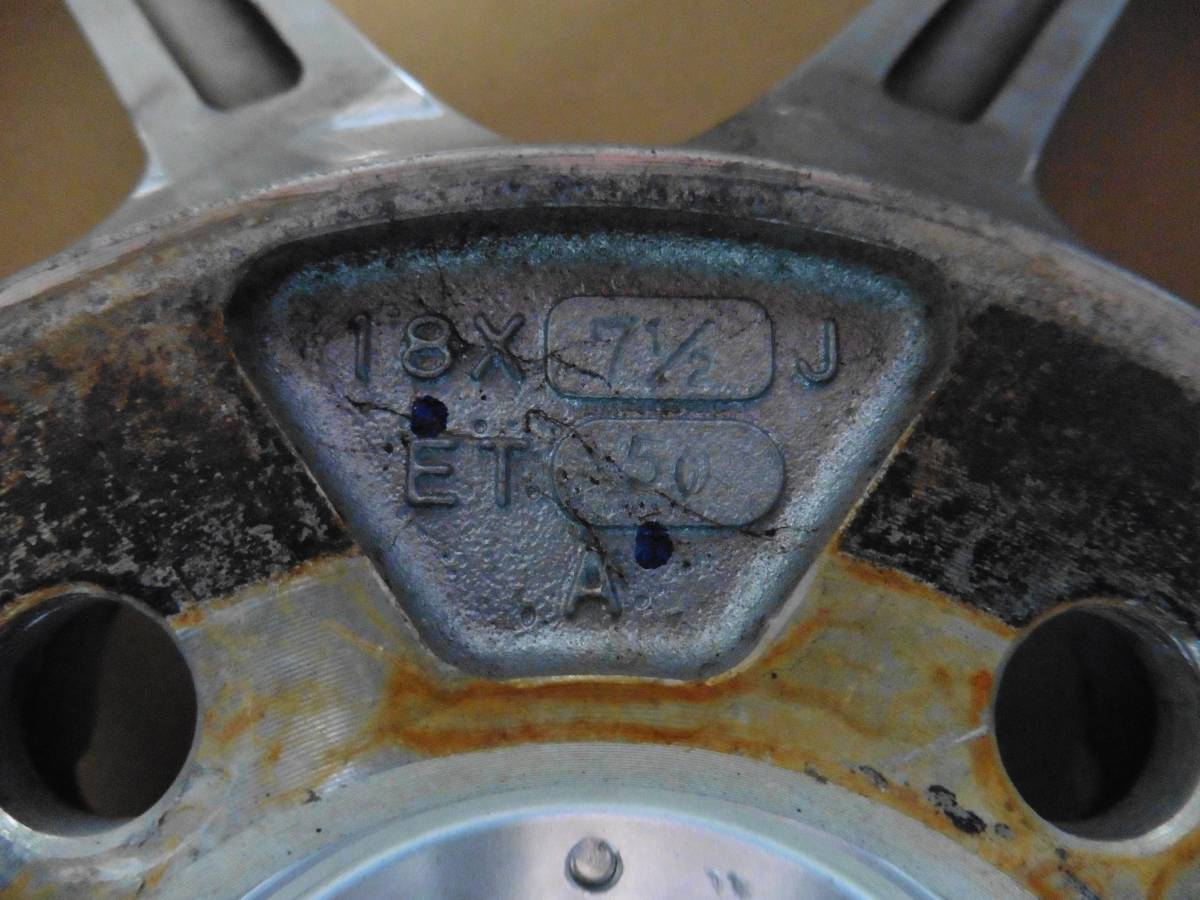 ★4本セット★ヨコハマ　AVS　MODEL5　7.5J　5穴　PCD100　インセット＋50　モデル5　プリウス　インプレッサ　レガシィ　ウィッシュ等に_8