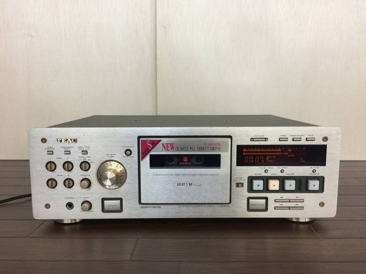 01-C799M【TEAC】カセットデッキ カセットプレーヤー (V-8030S