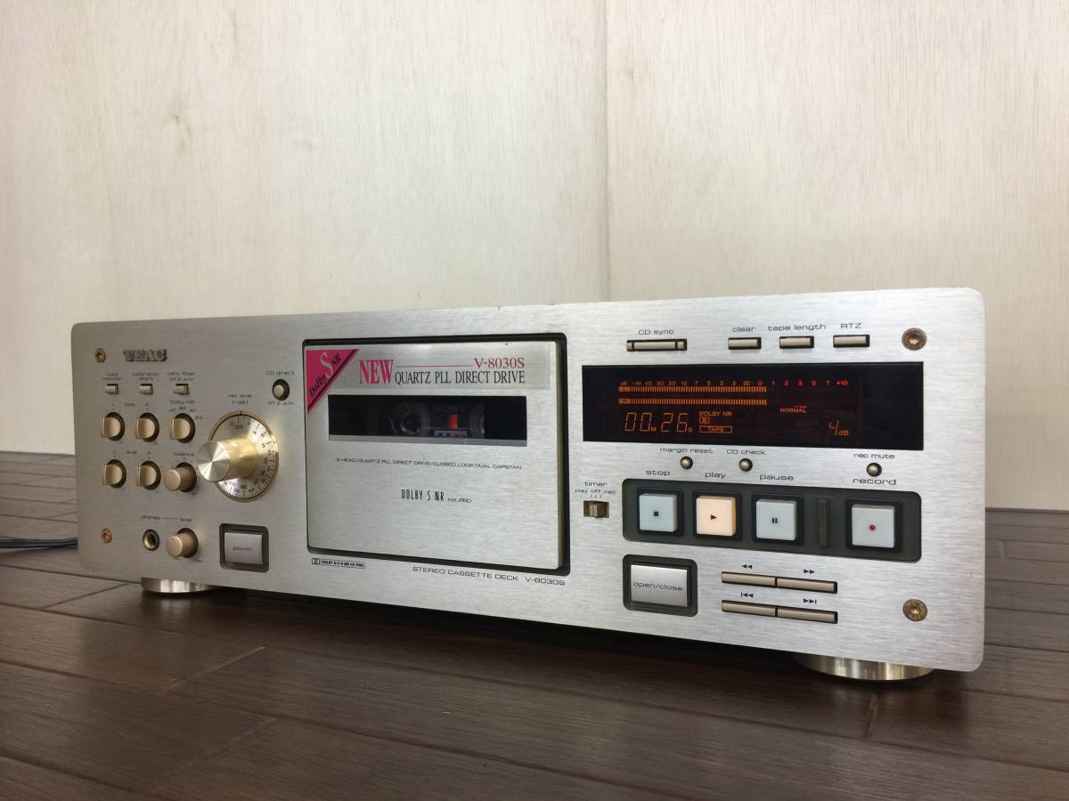 01-C799M【TEAC】カセットデッキ カセットプレーヤー (V-8030S