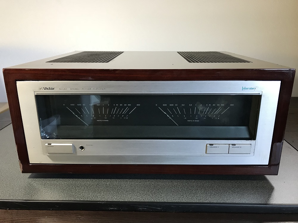 Victor ステレオパワーアンプ M-L10 ビクター パワーアンプ ジャンク 売り出し本物 Victor ビクター M-L10 パワーアンプ 割れ有 ジャンク