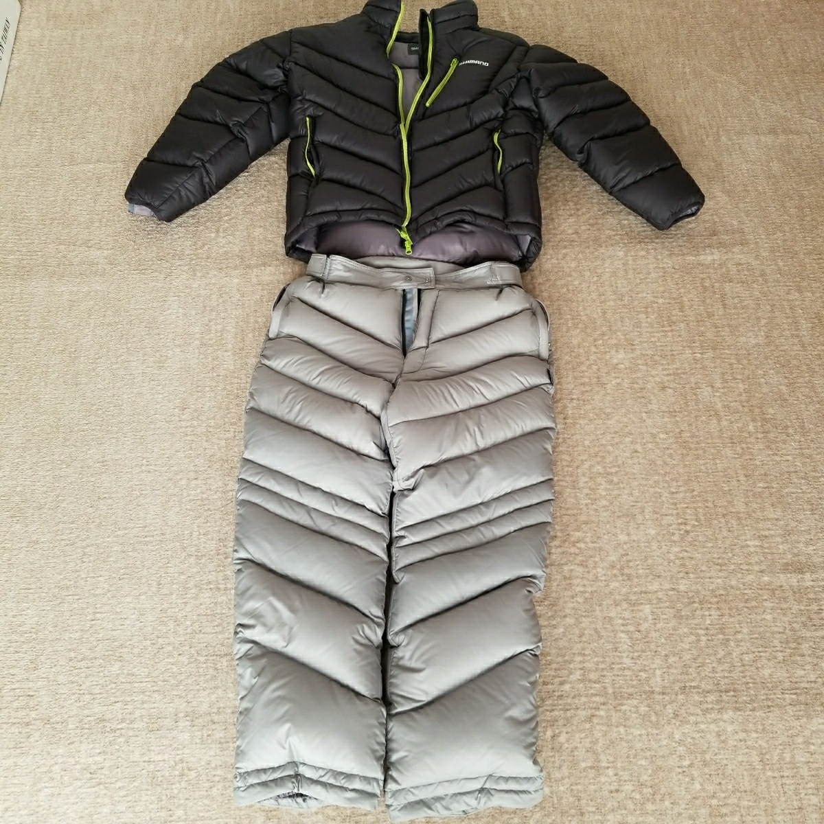 シマノ へら ダウンサーマルスーツ MD-052K Lサイズ 中古美品 中古