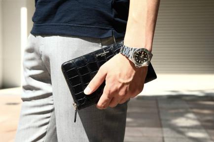 定番人気，セール J&M DAVIDSON ジェイアンドエム デヴィッドソン L ZIP WALLET クロコ 型押 レザー ラウンド ファスナー ジップ ウォレット 財布 同様(長財布（小銭入れあり）)｜売買されたオークション情報、yaho 長財布（小銭入れあり）