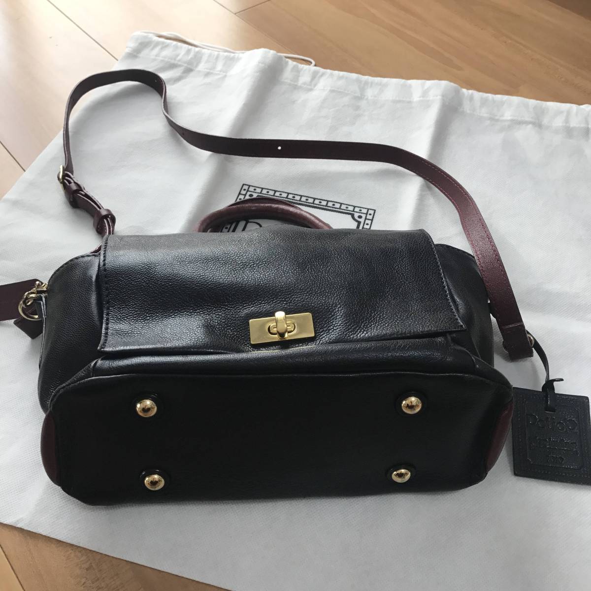 PotioR ALISON MINI ポティオール 2WAYショルダーバッグ ネイビー 