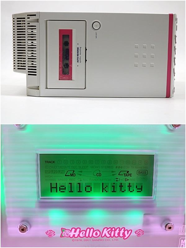 ビクター ハローキティ マイクロコンポ MDシステム KT-UX55 CA-KTUX55