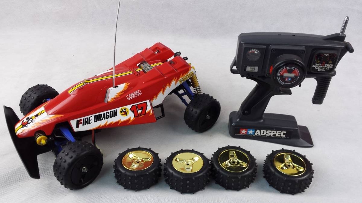 タミヤ ラジコン ファイヤードラゴン シャシーのみ ジャンク 当時物 TAMIYA タミヤ ラジコン RCカー ファイヤードラゴン ジャンク