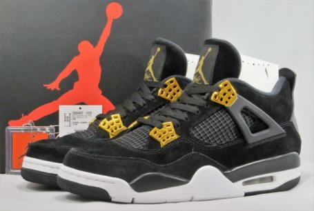★室内使用二回！超美品★NIKE AIR JORDAN 4 RETRO ROYALTY 27.0cm エア ジョーダン ロイヤリティ US9 308497-032【本文詳細解説あり】