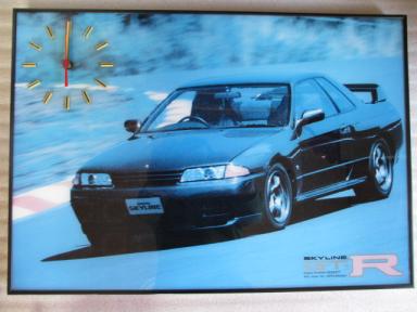 ☆超希少品 スカイラインBNR32 GT-R 壁掛け時計☆ 絶版NISSAN SKYLINE