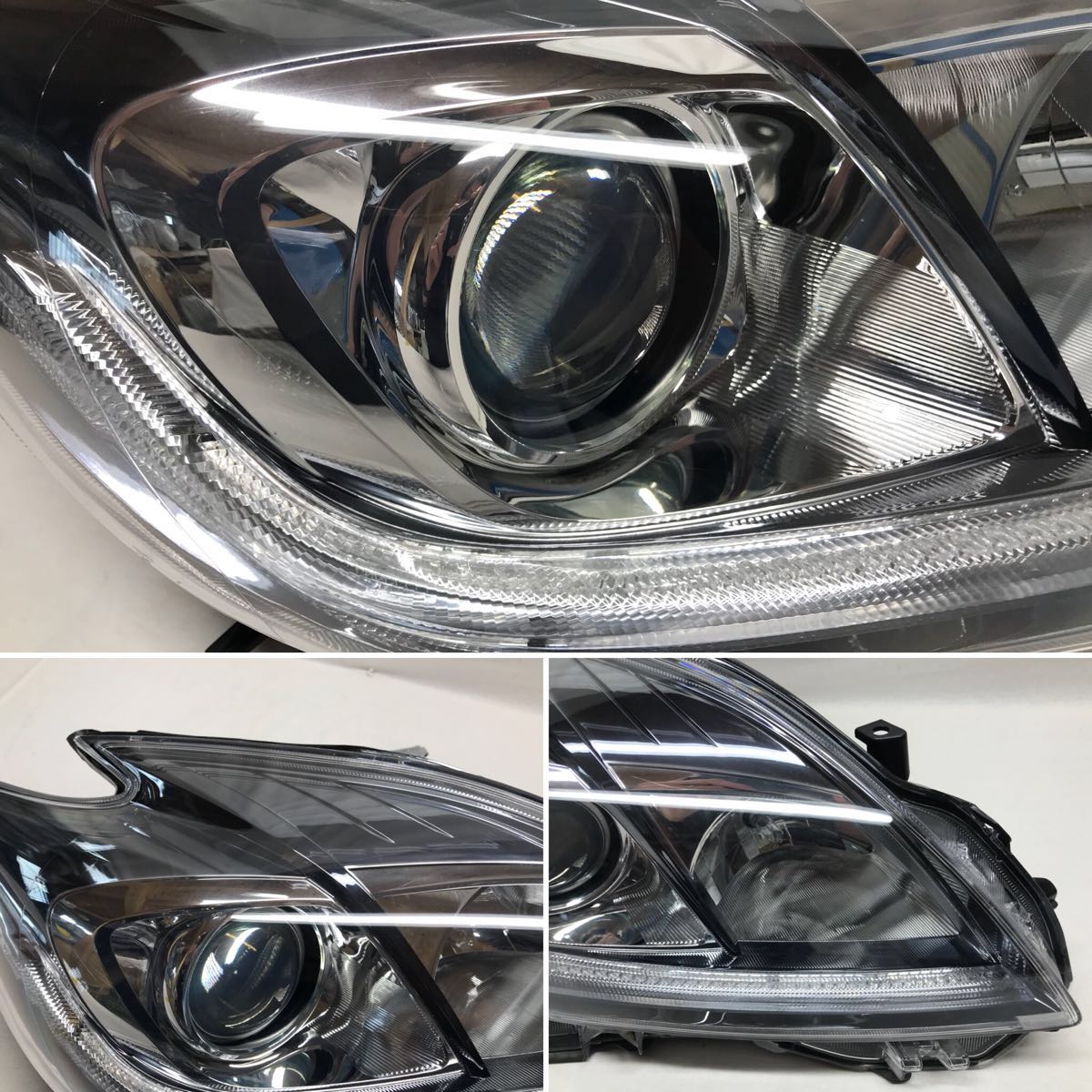 プリウス ZVW30 後期 純正 HID ヘッドライト 左右 社外品 70W HID付き 