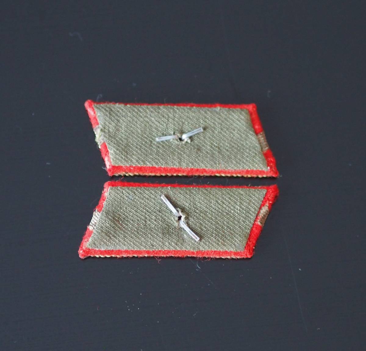 日本軍 陸軍 階級章 少尉 襟章 九八式 帝国陸軍 将校 軍服 制服 戦闘服