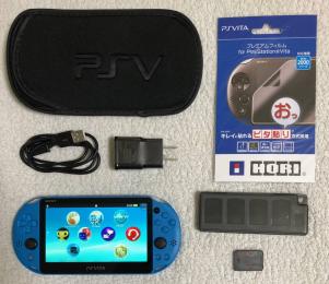 ●FW3.60●動作良好品●PSVITA PS VITA PCH-2000 アクアブルー 本体●オマケ多数●