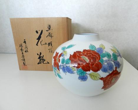 花瓶 -香蘭社 香蘭社 2026年最新Yahoo!オークション 染錦の中古品