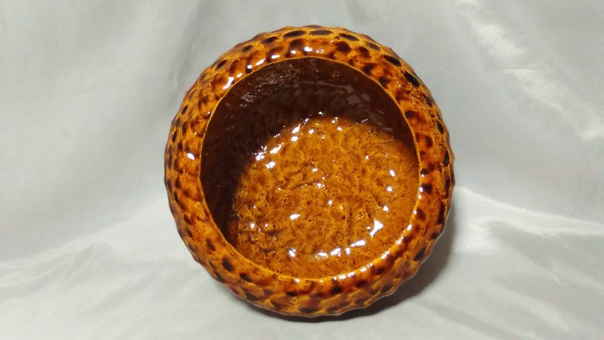 九代 飴釉茶碗 大樋長左衛門 共箱 茶道具 緑和堂 ｜骨董品買取 - (日本 