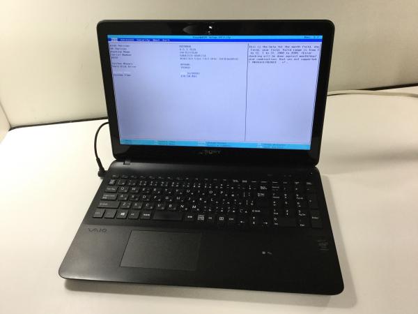 ジャンク!SONY SVF15317DJB○Pen3556U 1.7G 4G 1T Windows ノート