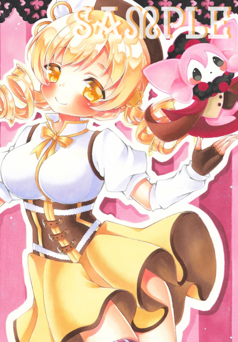 手描きイラスト【魔法少女まどか☆マギカ * 巴マミ お菓子の魔女