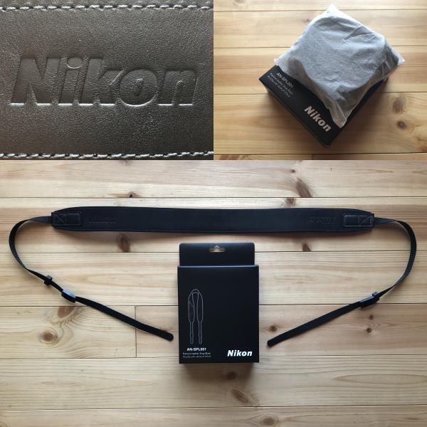 Spl001 品 Nikon プレミアム レザーストラップ ブラック AN-SPL001 ニコン 純正 カメラストラップ 黒 Black 本革 牛革(その他 ...