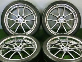 美品！245/35R19 夏タイヤ・SSR タナベ アルミ 4本 №180314-2 アルファード・ヴェルファイア・クラウン・レクサスGS等/深リム