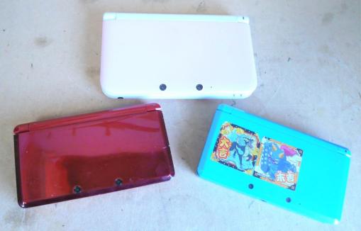 任天堂 NINTENDO ニンテンドー 3DS LL & 3DS SPR-001 & CTR-001 本体◆ジャンク3個セット1円