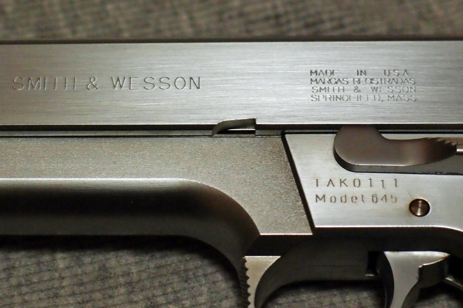 売り切れ特選中古品固定スライドガスガン 絶版品 MGC S&W M645 DA