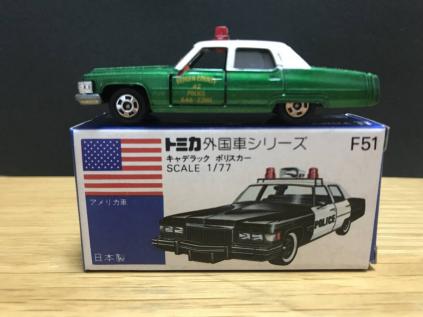 希少品。当時物！トミカ 青箱 外国車シリーズ F51 キャデラック