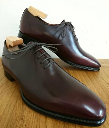 本物保証，新作 / ITALY製 LOBB'S/ロブス パティーヌ プレーントゥ ホールカット 71/2 26.5cm相応/santoni ブランキーニ(26.5cm)｜売買されたオークション情報、yahooの商品情報をアーカイブ公開 - オークファン 26.5cm