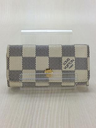 お得，お買い得 LOUIS VUITTON ミュルティクレ4_ダミエアズール/レザー/WHT(キーケース)｜売買されたオークション情報、yahooの商品情報をアーカイブ公開 - オークファン キーケース