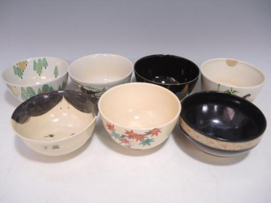 三代 伊東陶山 京焼 笹絵茶盌 共箱合布証書 抹茶碗 【幸 特別展】秀逸