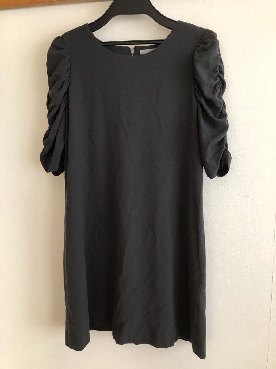 美品 セオリーリュクス チュニック ワンピース 日本製 38 グレー