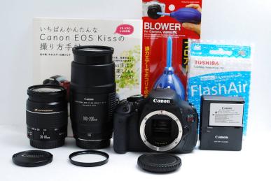 ♪1円スタート♪楽々自撮りスマホ転送OK♪キャノン Canon eos kiss x5