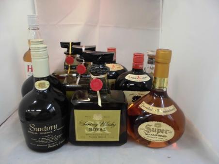 【発送先愛知県内限定】★古酒★【１円スタート】国産ウイスキー１０本セット★suntory ROYAL/Reserve/NIKKAなど★未開栓★set578