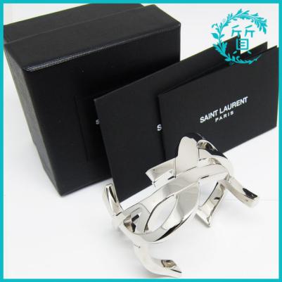 美品 サンローラン ブレスレット バングル シルバー925 94.5g SAINT LAURENT PARIS 送料無料
