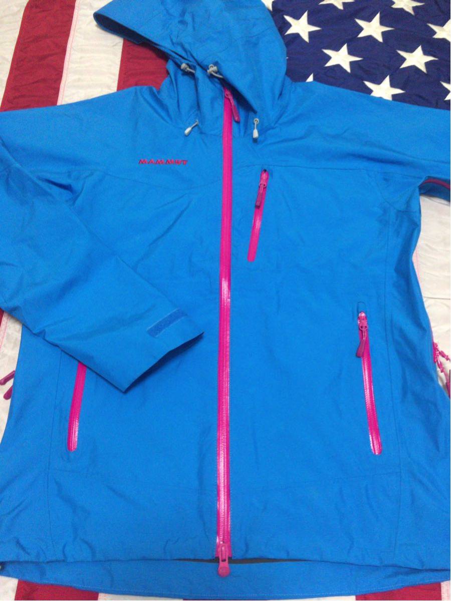 MAMMUT GORE-TEX Paclite Grace Jacket Women 青 M マムート ゴアテックス パックライト グレース ジャケット 美品