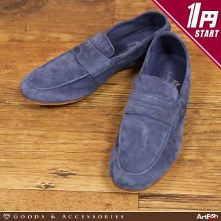 人気セール，送料無料 1円 ANDREA VENTURA 伊 26-26.5cm コイン ローファー 山羊革 スエード イタリア製 D/himコラボ スリッポン シューズ 紺 靴f890B s41(男性用)｜売買されたオークション情報、yahooの商品情報をアーカイブ公 男性用
