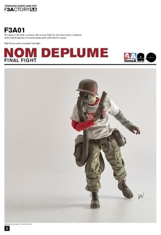 ●新品送料込み ThreeA toys 1/6 3A 1/6 ノム・デ・プリューム　ファイナルファイト N.O.M Fainal faight アシュレイウッド