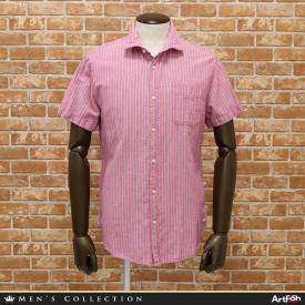 品質保証，新品 SCOTCH＆SODA 蘭 Lサイズ 半袖シャツ 麻 リネン混 ストライプ柄 ワイヤー入カッタウェイ ポケット 赤 &times;青 スコッチ＆ソーダ a642 L(Lサイズ)｜売買されたオークション情報、yahooの商品情報を 半袖シャツ一般