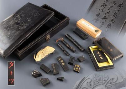 03765 中国 古玩 唐物 硯 書道具 硯箱 古墨いろいろ Yahoo