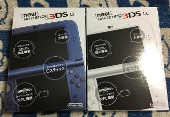 Newニンテンドー3DS LL メタリックブルー&パールホワイト 2台セット 新品