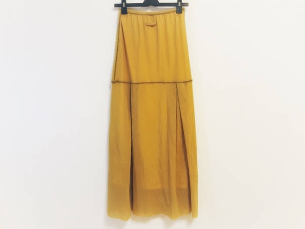 ゴルチエ JeanPaulGAULTIER ボトムス ロングスカート サイズ40 M イエロー レディース