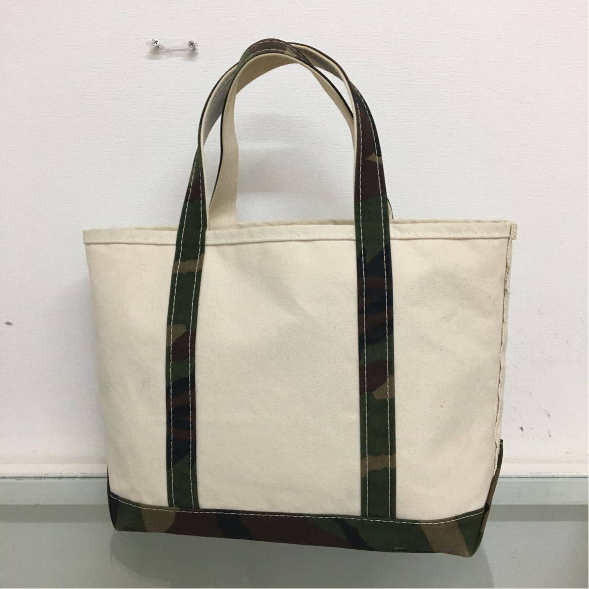 K L.L.Bean エルエルビーン トート ハンド バッグ キャンバス 生地 迷彩 カモフラ ユニセックス 大容量