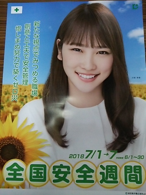 川栄李奈 全国安全週間ポスター 2018年 川栄李奈 全国安全週間ポスター 2018年 - メルカリ