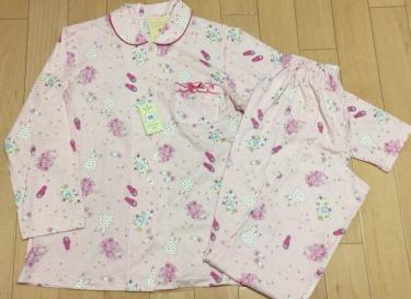 新品★ナルエー パジャマ　 ルームウェア　綿100％天竺（長袖・長ズボン）前開きタイプ　 Ｍ～Ｌ　送料328円～