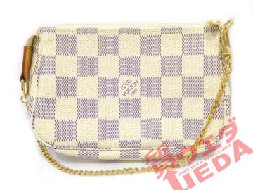 1円～【LOUIS VUITTON】ルイヴィトン ダミエ アズール ミニポシェット 