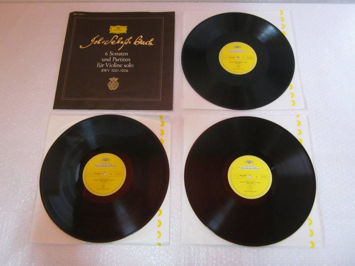 YT715 LP レコード 3枚組BOX ヘンリク・シェリング / バッハ 無伴奏 