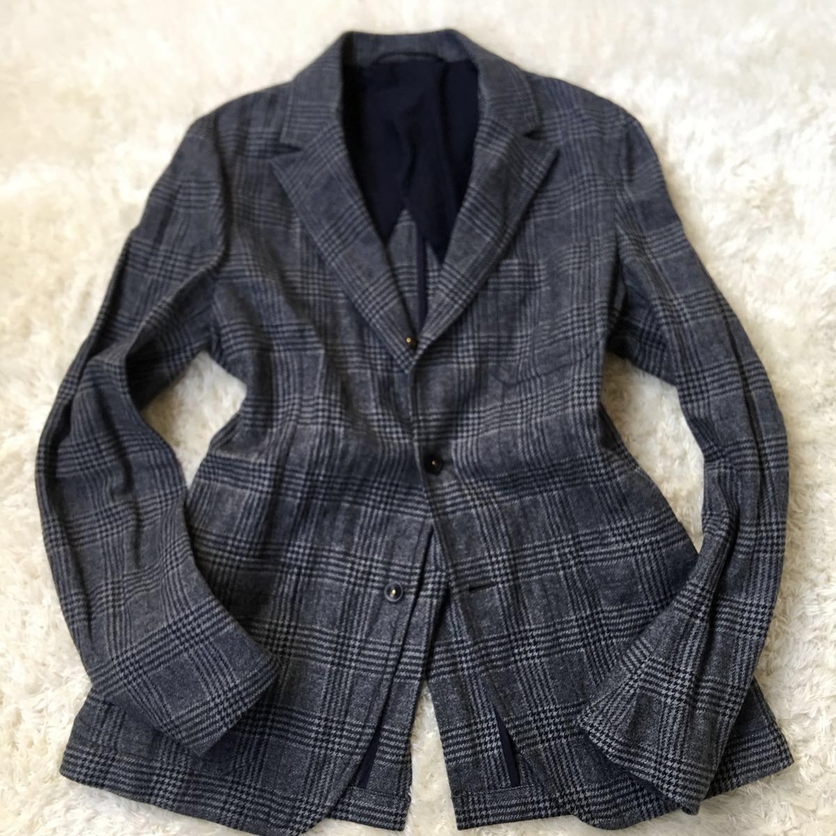 100%新品，高品質 品 TOMORROWLAND トゥモローランド テーラード ジャケット メンズ グレンチェック Sサイズ(Sサイズ)｜売買されたオークション情報、yahooの商品情報をアーカイブ公開 - オークファン Sサイズ