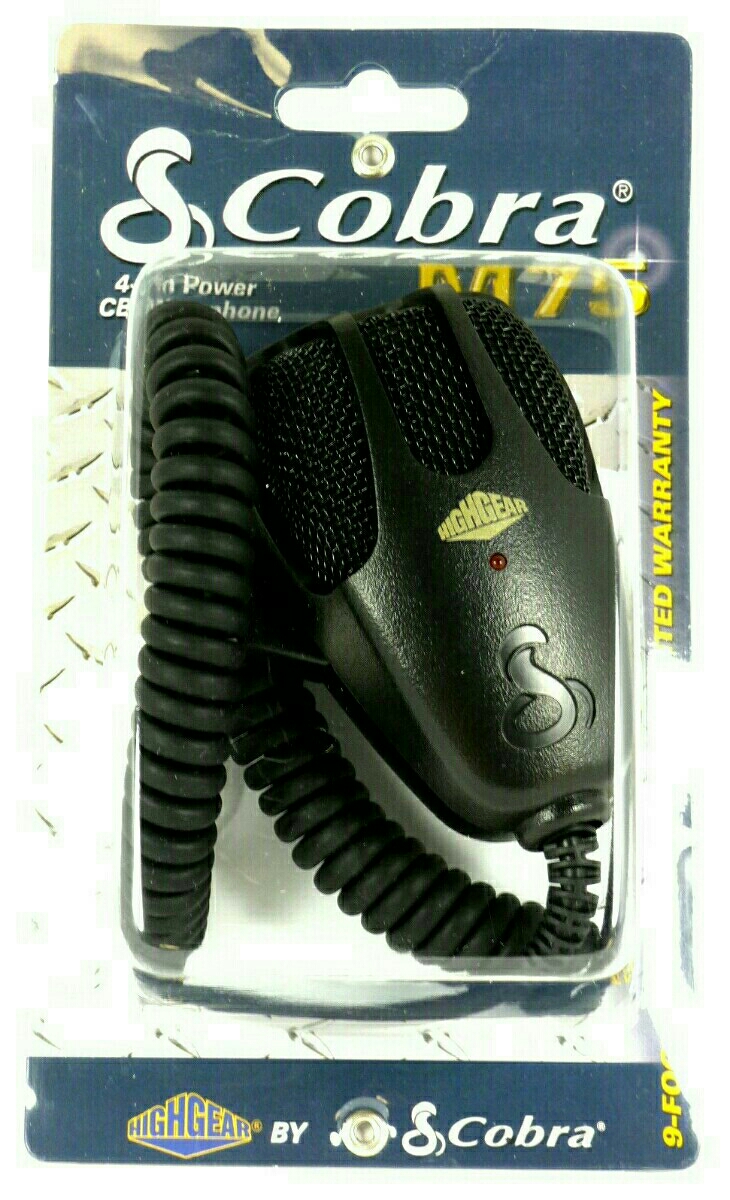 【コンプいらずのFB変調】CB無線 28MHz 4ピンマイク Cobra Power Mic M75 コブラ パワーマイク【送料無料】