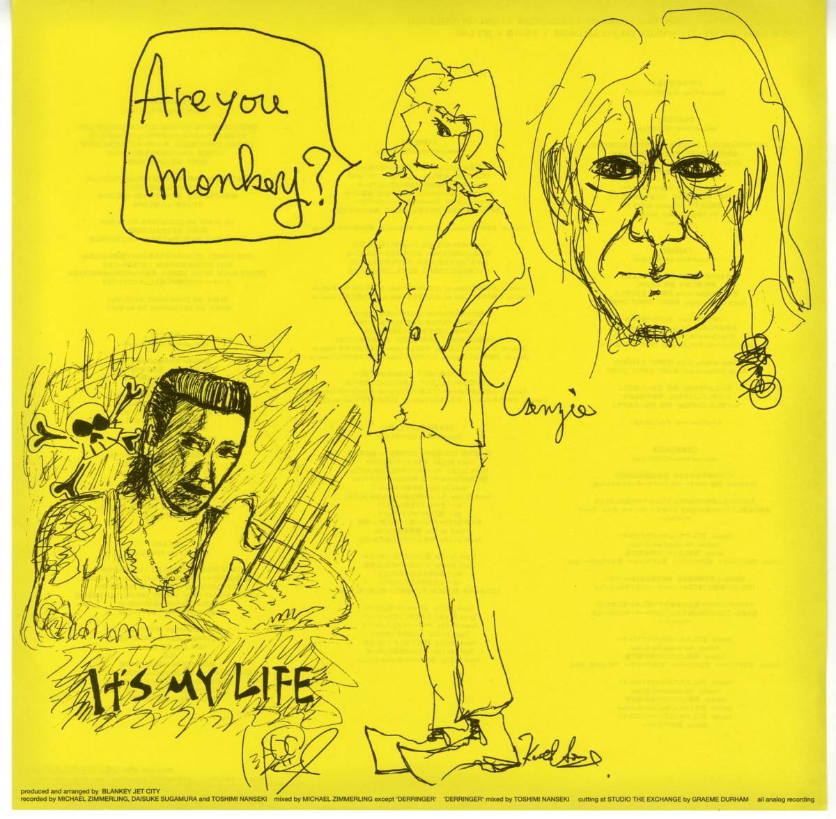 LPレコード - BLANKEY JET CITY / HARLEM JETS / 浅井健一、照井利幸
