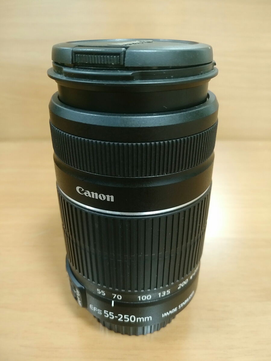 【正規品，HOT】 購入後屋内数回使用 Canon キャノン カメラレンズ EFS55-250mm IMAGE STABILIZER MACRO 1.1m/3.6ft(キヤノン)｜売買されたオークション情報、yahooの商品情報をアーカイブ公開 - オークファン キヤノン