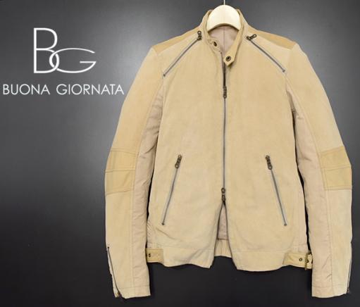 売れ筋在庫 ボナジョルナータ 【BUONA GIORNATA】 羊革 切替え 
