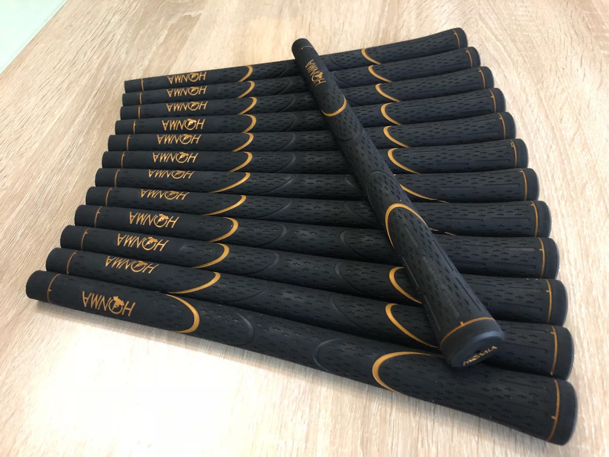 未使用品　本間ゴルフ　HONMAロゴ入りゴルフグリップ 13本 Honma rubber ゴルフグリップ ブラック 13本セット 本間 ゴルフ