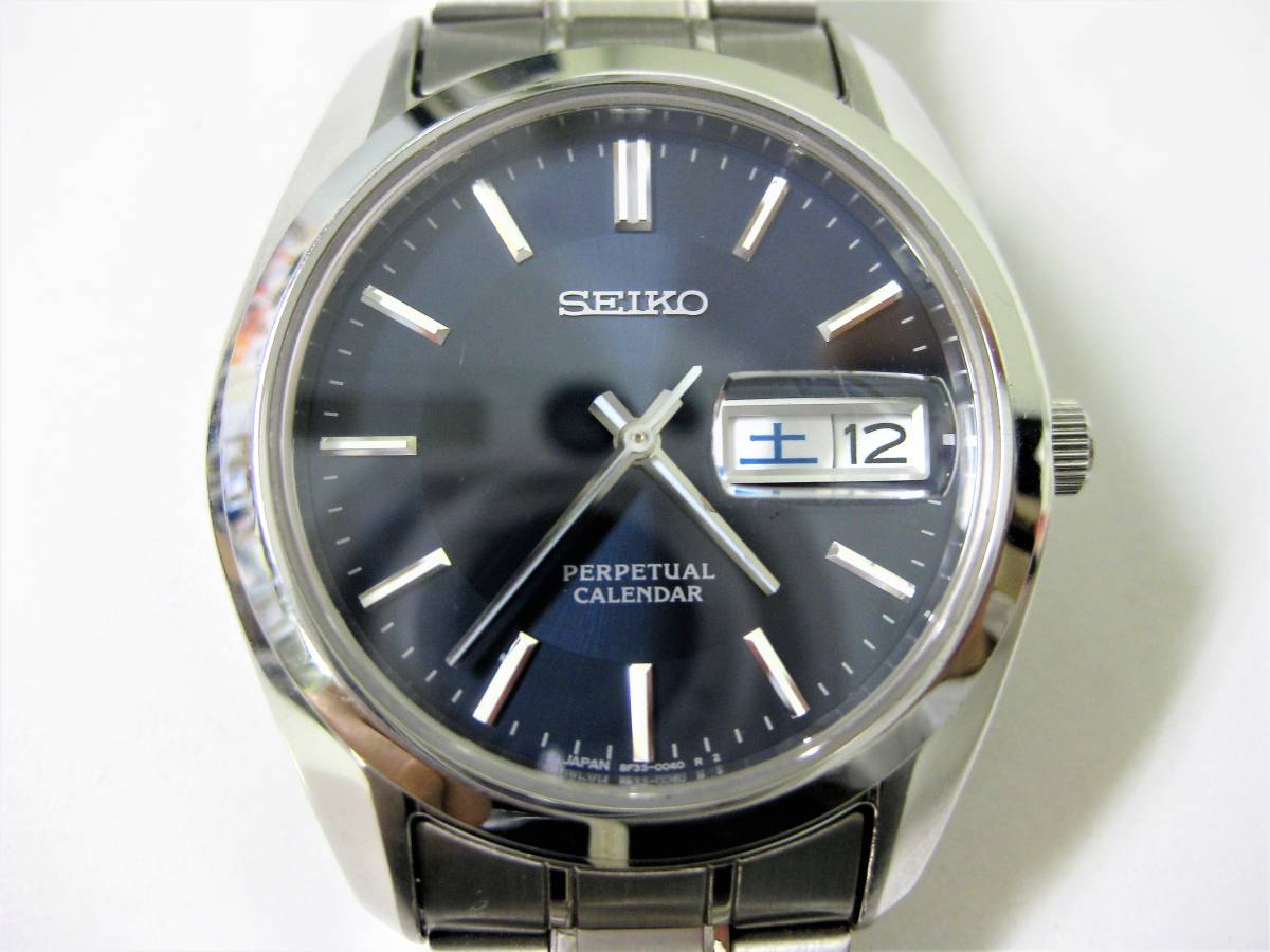 SEIKO/セイコー PERPETUAL パーペチュアルカレンダー 3針デイデイトQZ 
