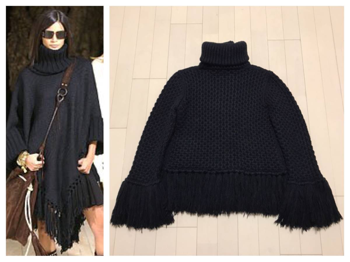 本物 DOLCE&GABBANA ドルチェアンドガッバーナ 裾フリンジ加工 